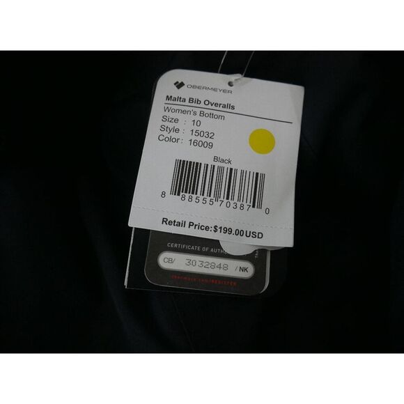 Obermeyer Women’s Malta Bib Overalls Black Waterproof Insulated Snow Ski Size 10 - Picture 8 of 10